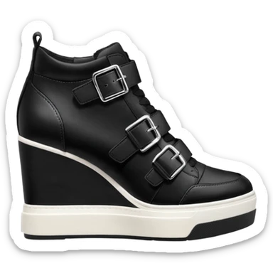 steve madden wedge sneakers hook and loop strap sticker