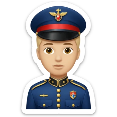 Creamele con la divisa da Carabiniere non da polizia  sticker