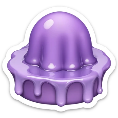 Pale purple Melting sticker