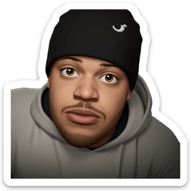 bearded boy in hat sticker