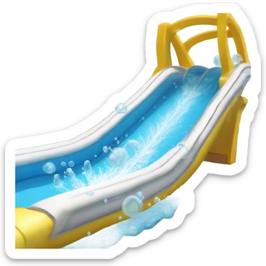 Water slide burping  sticker