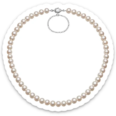 pearl necklace sticker