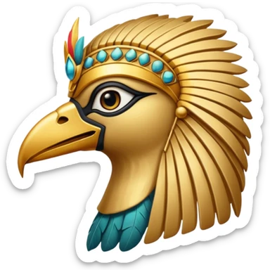 Horus the ancient Egyptian bird god sticker