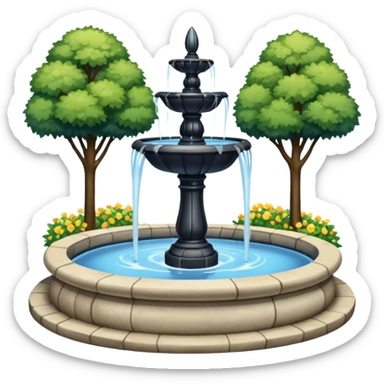 park Fountain sticker