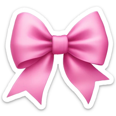Create a pink bow sticker