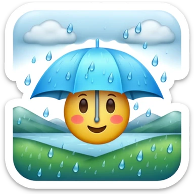 rainy day  sticker