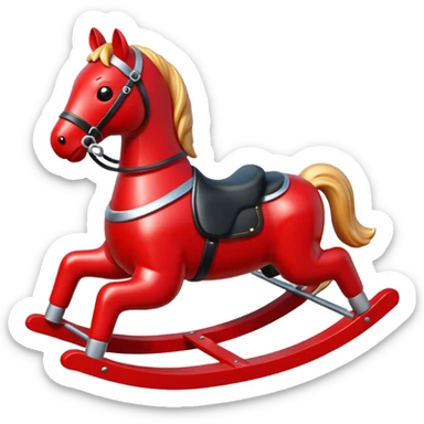 red Rocking Horse sticker