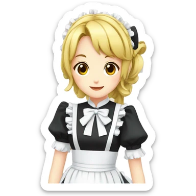anime maid sticker