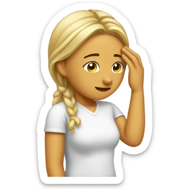 wiping forehead sticker