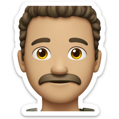 Hombre fuerte sticker