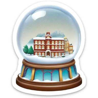 san francisco snow globe sticker