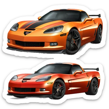 Drift corvette c6 sticker