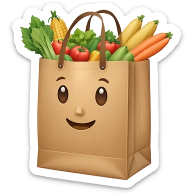 grocery bag sticker