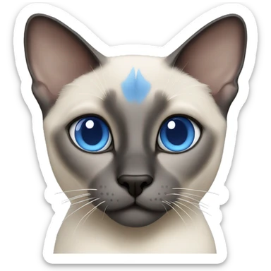 Blue point Siamese cat sticker