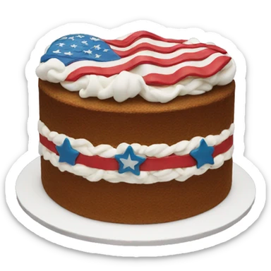 Freedom cake sticker