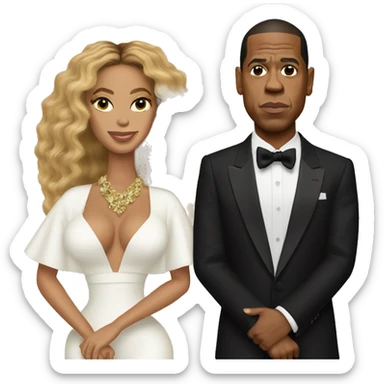 Beyonce and Jay Z sticker