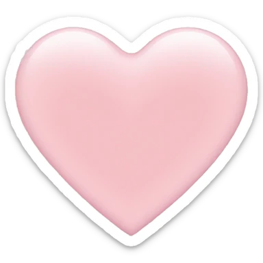 Light pink heart sticker