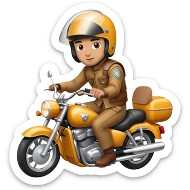Moto sbr Venezuela con hombre manejando sticker
