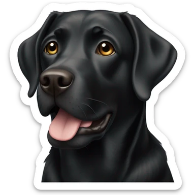 Black Labrador  sticker