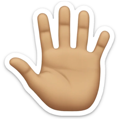 Finger swiping down to up sticker