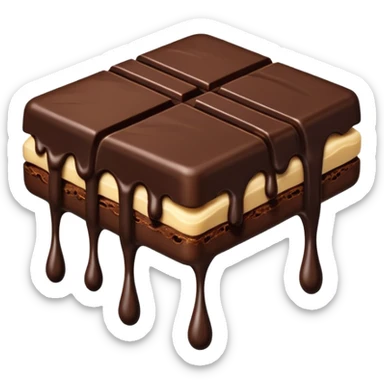 dark chocolate split sticker