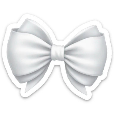 white bow sticker