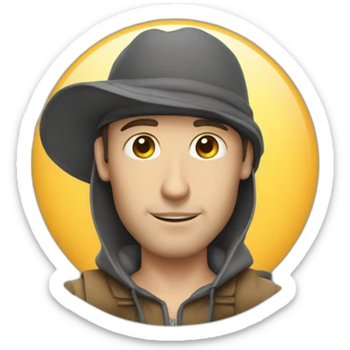 Homme à poil sticker