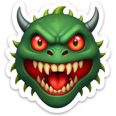 A very big scary monster sticker