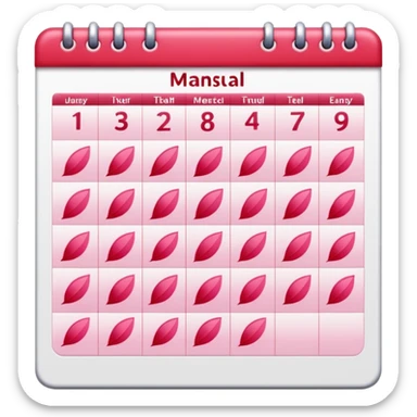 menstrual cycle sticker