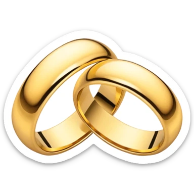 wedding rings sticker