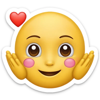 Caring emoji sticker