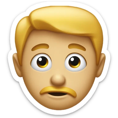 Traumatized emoji sticker