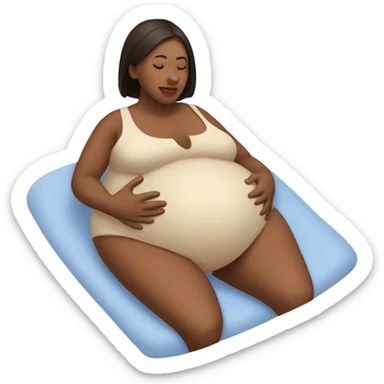 Pregnant massage  sticker