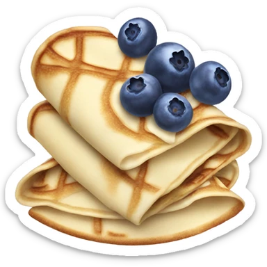 blueberry crepe sticker