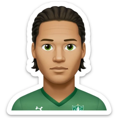 Virgil van dijk wearing green shirt sticker