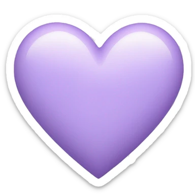 pastel purple heart sticker