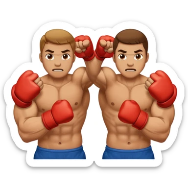 two fists facing foward sticker