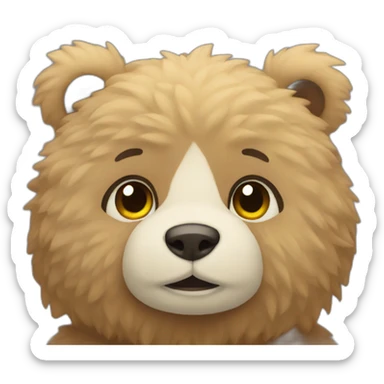 Ours en peluche sticker