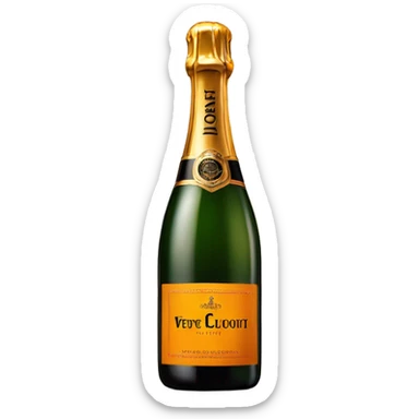 Champagne veuve cliquot sticker