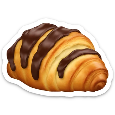 chocolate croissant sticker
