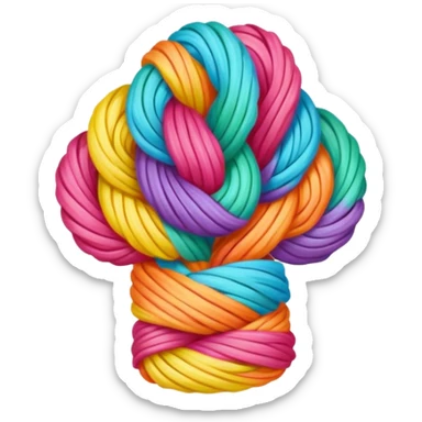 Dragon's beard candy hand-pulled sugar threads wrapped around filling, simplified emoji style with bold outlines and bright colors, cartoon style Longxu Tang sticker