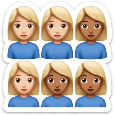 Mixe des emojis 6️⃣🤷🏼7️⃣ sticker