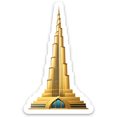 Burj khalifa emoji like sticker