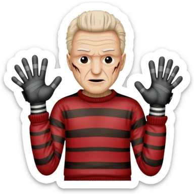Freddy Krueger  sticker