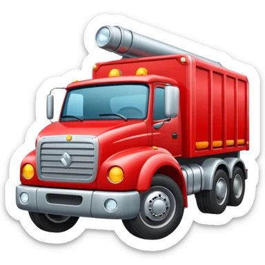 Camion avec des gyropahre sticker