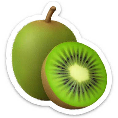 3D kiwi fruit  sticker