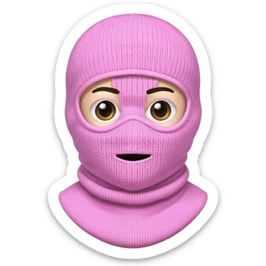 Ice-Pink Balaclava sticker