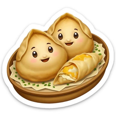 pierogie food emoji sticker