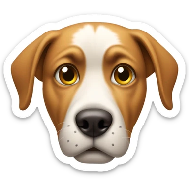 Dog side eying with a disgusted face sticker