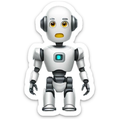 robot volunteer sticker